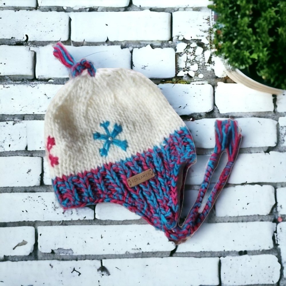NWT SCREAMER GIRLS PEARLY FLAKES Beanie Hat